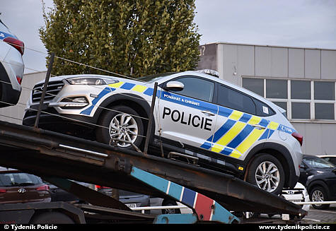 Distibuce prvních 6 tucsonů pro Policii ČR z celkového počtu 802ks.